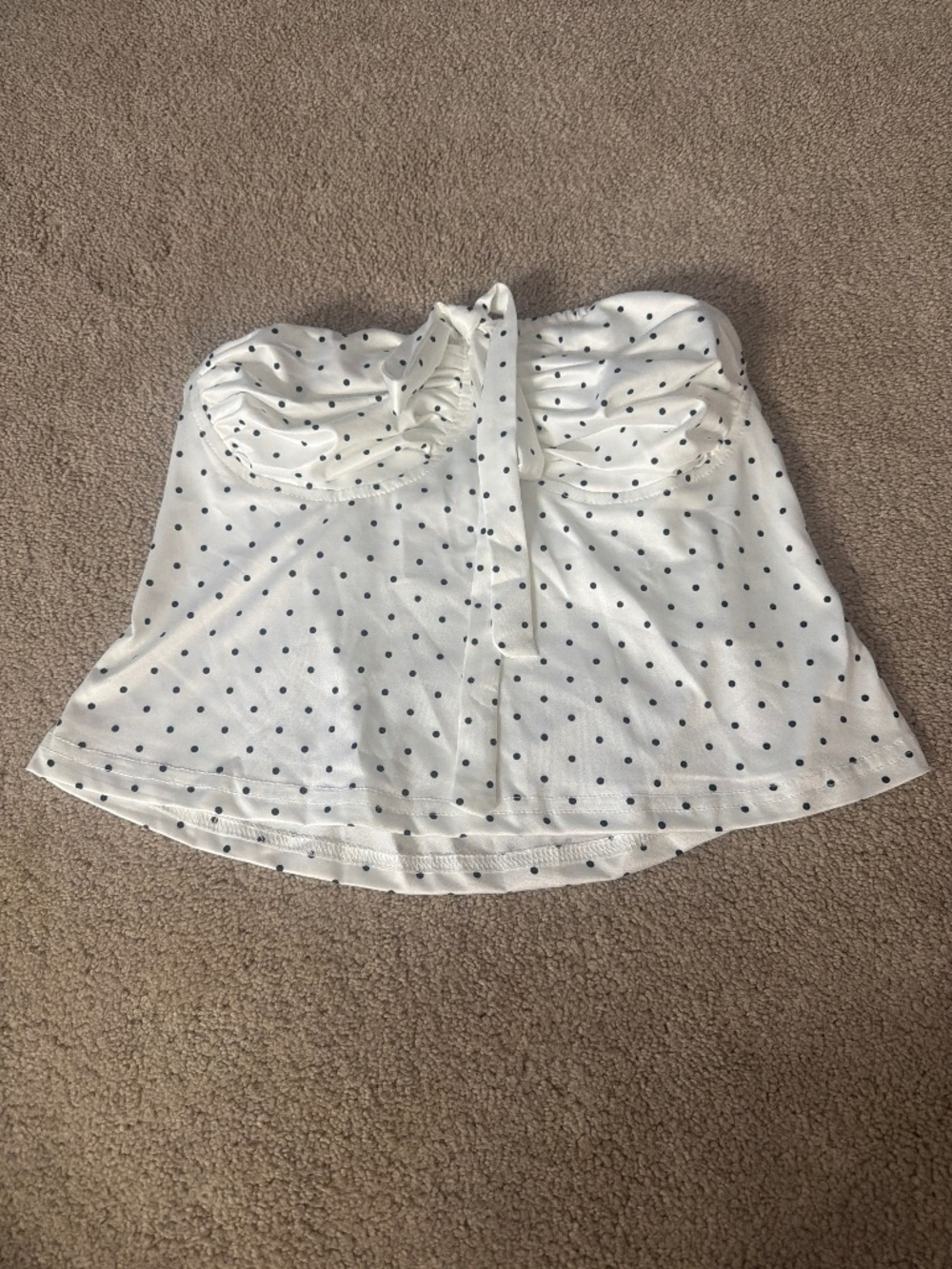Garage Polkadot Tie tube top